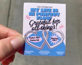 Self Affirmation Sticker | My Life Is In Flow Gratitude Quote (2" Vinyl)