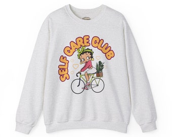 Self Care Club Crewneck Sweatshirt-Betty Boop