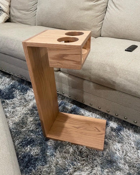 Couch cup holder table discount
