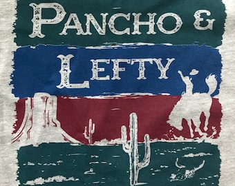 Pancho and Lefty T-Shirt, Townes Van Zandt, Willie Nelson, Merle Haggard Inspired