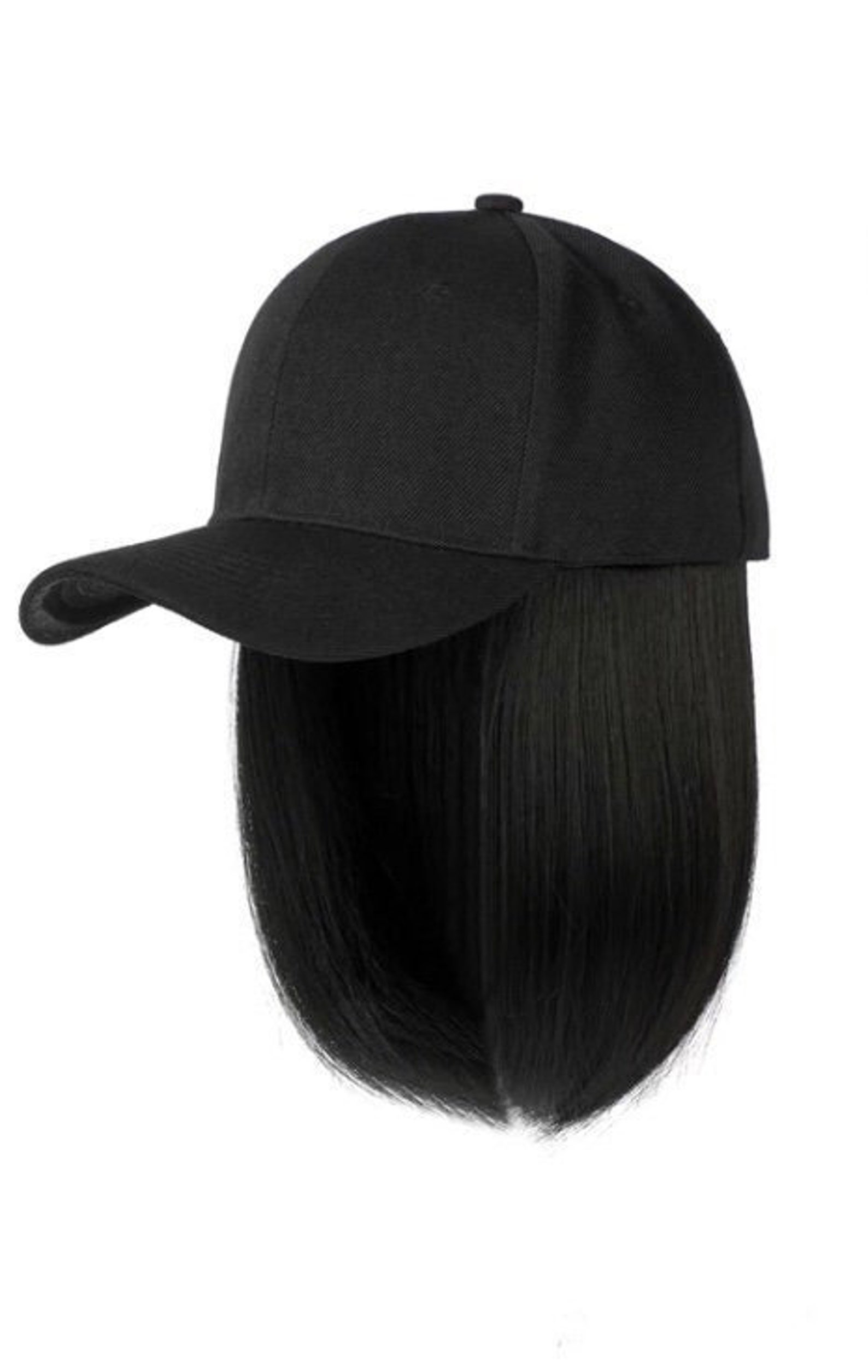 Baseball Cap Wigs Hair Attached Etsy