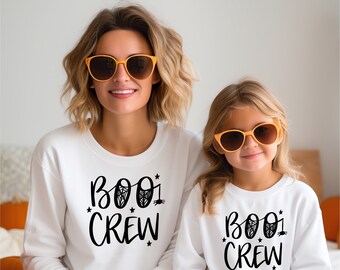 Halloween Sweatshirt Matching, Boo Crew Halloween shirts, Halloween mommy and me shirts, Boo Crew Mommy and Me shirts, Halloween Boo Crew