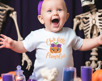 Little Pumpkin Cute Fall Halloween Baby Shirt, Our Little Pumpkin Shirt, With Sayings Shirt, Cutie Pie Baby Romper, Thanksgiving Baby Shirt