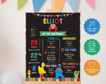 Panneau d'étape Monstre Rouge, Panneau d'anniversaire personnalisé, Affiche Monstre Rouge, Fête d'enfants, Affiche à imprimer, Design personnalisé