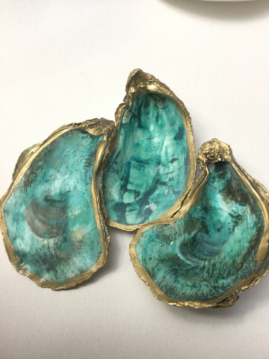 STUNNING Hand Painted Oyster Shells for Home Decor Gifts Etsy