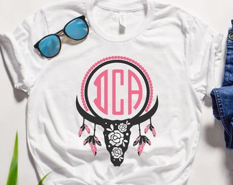 Monogrammed cowgirl shirt