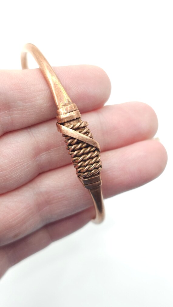 Beautiful Vintage Copper Bangle Bracelet/bracelet… - image 2