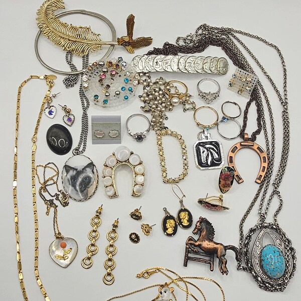 Vintage Costume Jewelry Lot Etsy