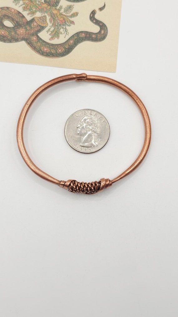 Beautiful Vintage Copper Bangle Bracelet/bracelet… - image 3