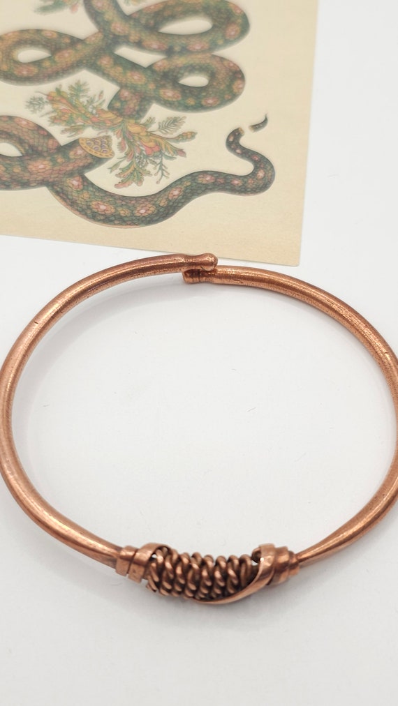 Beautiful Vintage Copper Bangle Bracelet/bracelet… - image 4