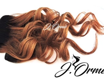 100 Remy Human Hair Extensions Ombre Natural Black To Auburn Etsy