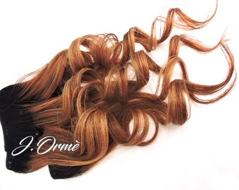 100 Remy Human Hair Extensions Ombre Natural Black To Auburn Etsy