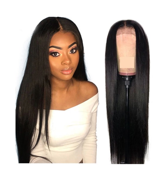 Sleek 13x6 Lace Front Human Hair Wigs Remy Glueless Straight - Etsy Sleek 13x6 Lace Front Human Hair Wigs Remy Glueless Straight - Etsy