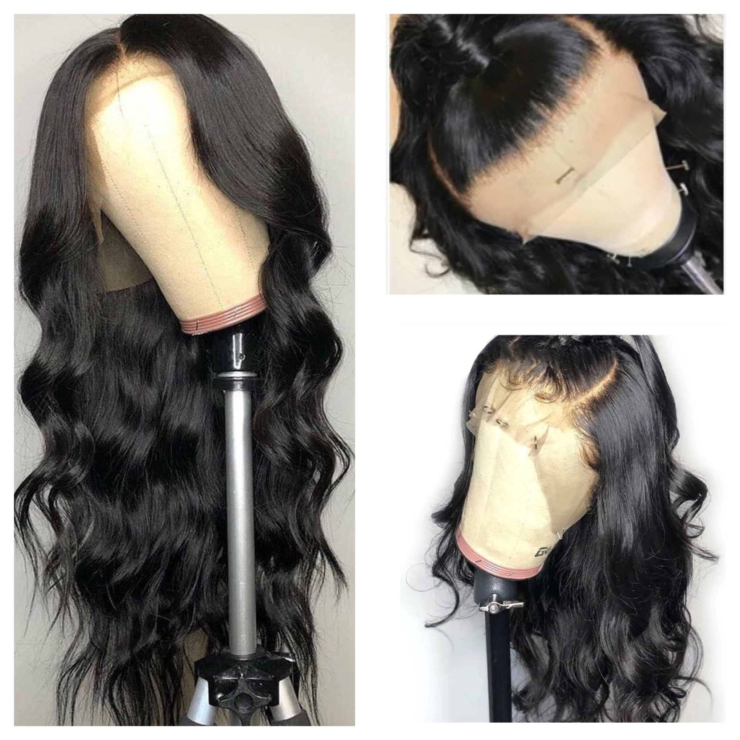 human hair lace front wigs pre plucked