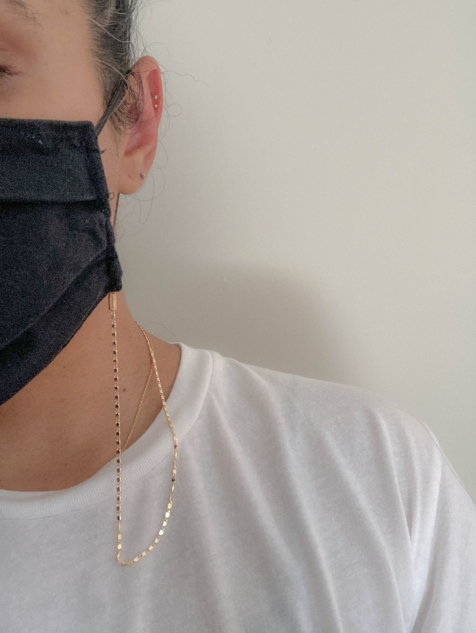 Cadena delicada para máscara de cara / joyería simple / hecho Etsy