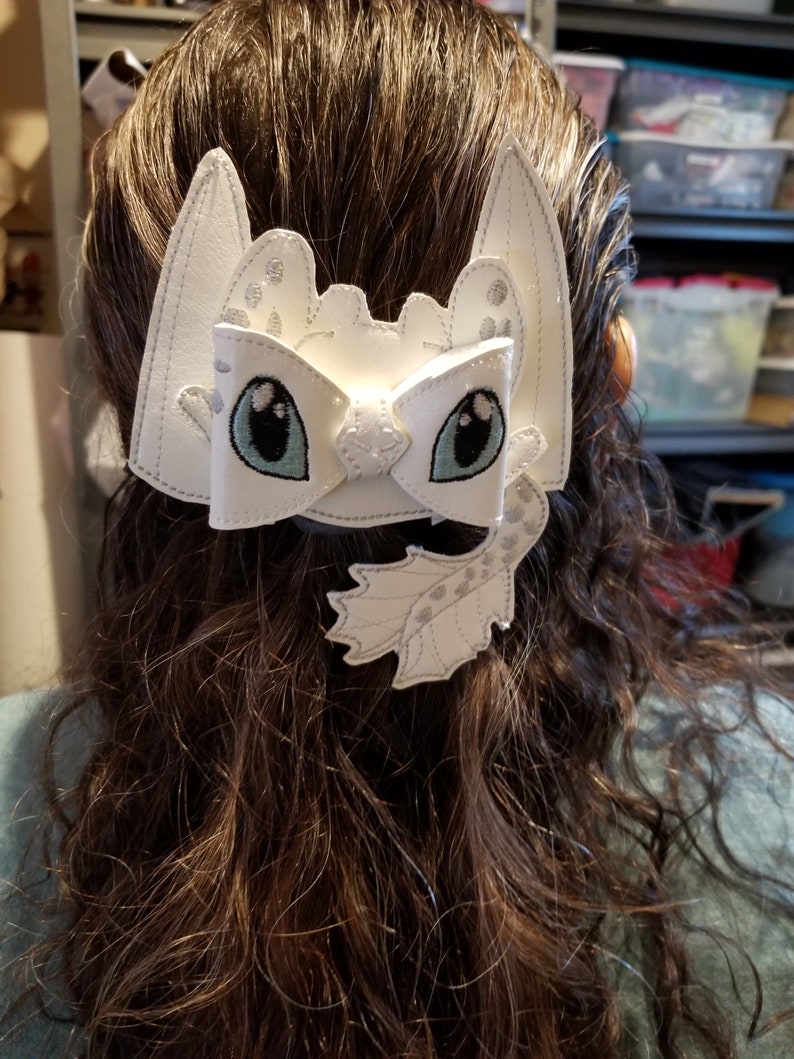 Light Fury Inspired HairBow