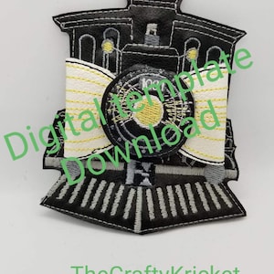 Steam engine train Bow (Digital template)