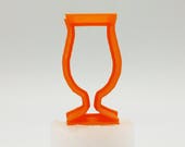 3D Print Tulip Beer Glass Cookie Cutter, 2 3 4 5 Size, 1 Deep CC54