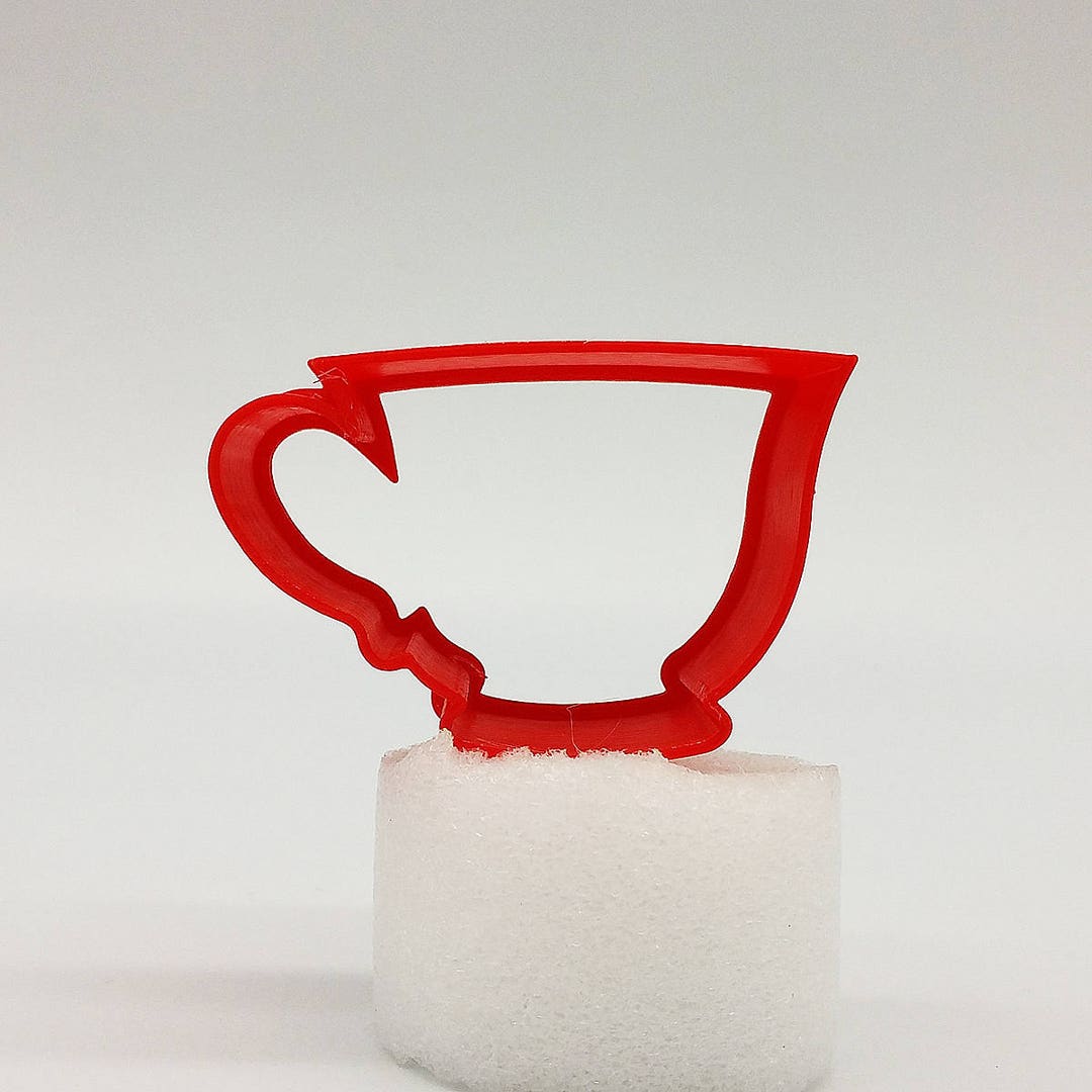 3D Print Tea Cup Cookie Cutter 2/3/4/5 Size 1 Deep Etsy