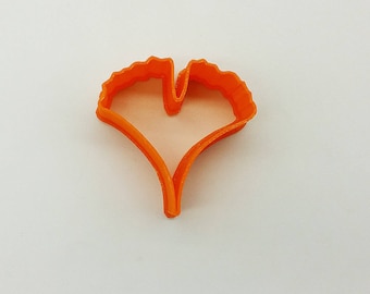 3D Print Ginkgo Leaf Cookie Cutter, 2″/3″/4″/5″ Size, 1″ Deep  CC34
