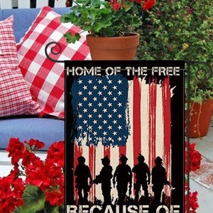 July 4th Patriotic Garden Flag, Let FREEDOM Ring Porch Decor, Yard Decor, 4th of July Independence Day Flag,  Memorial Day