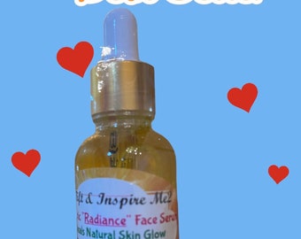 TURMERIC "RADIANCE" FACE Serum, Turmeric Glow on Face & Body Serum, Turmeric Oil, Beard Oil, Moisturizer, Brighten Dry Skin Facial Essence