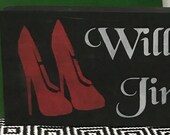 Will Work for Jimmy Choo 39 s Wood Sign Handcrafted Le Block of Words