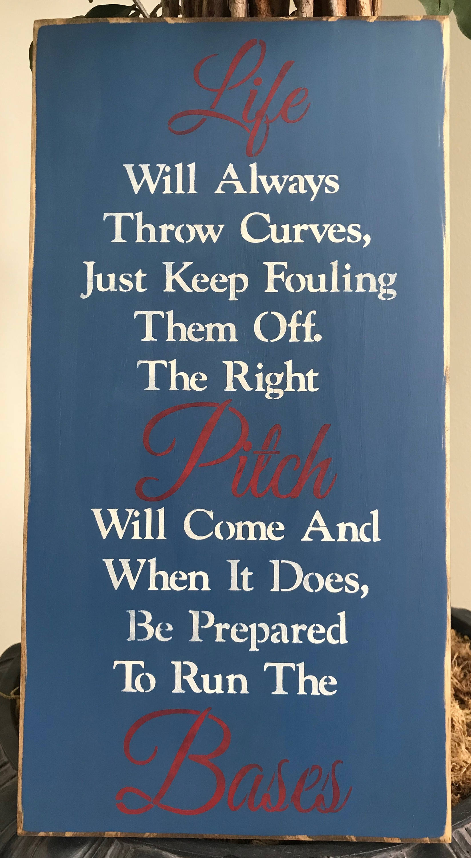 Life will Always Throw Curves Wood Sign Handcrafted Le | Etsy