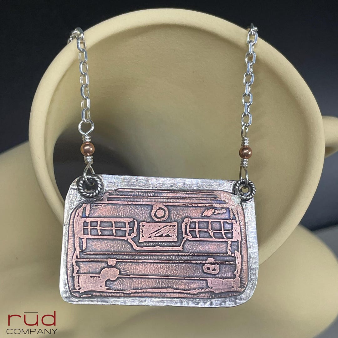 Etched Copper '84 BMW 3 Series Pendant Necklace – Sterling Silver Hot ...