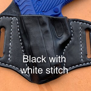 Ruger Alaskan 2.5" barrel OWB Flat Back Pancake Holster black/white