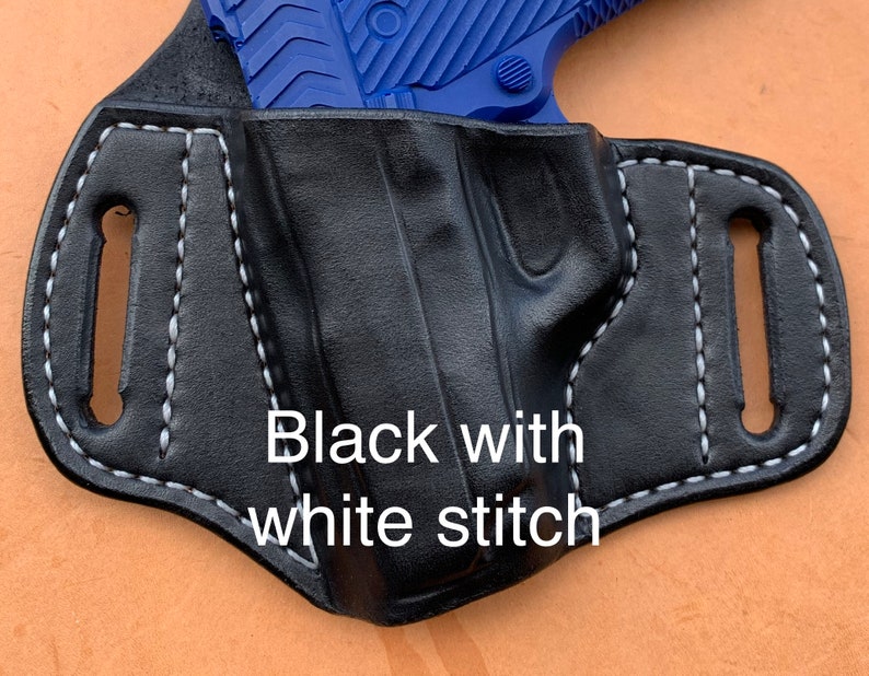 Ruger Alaskan 2.5" barrel OWB Flat Back Pancake Holster black/white