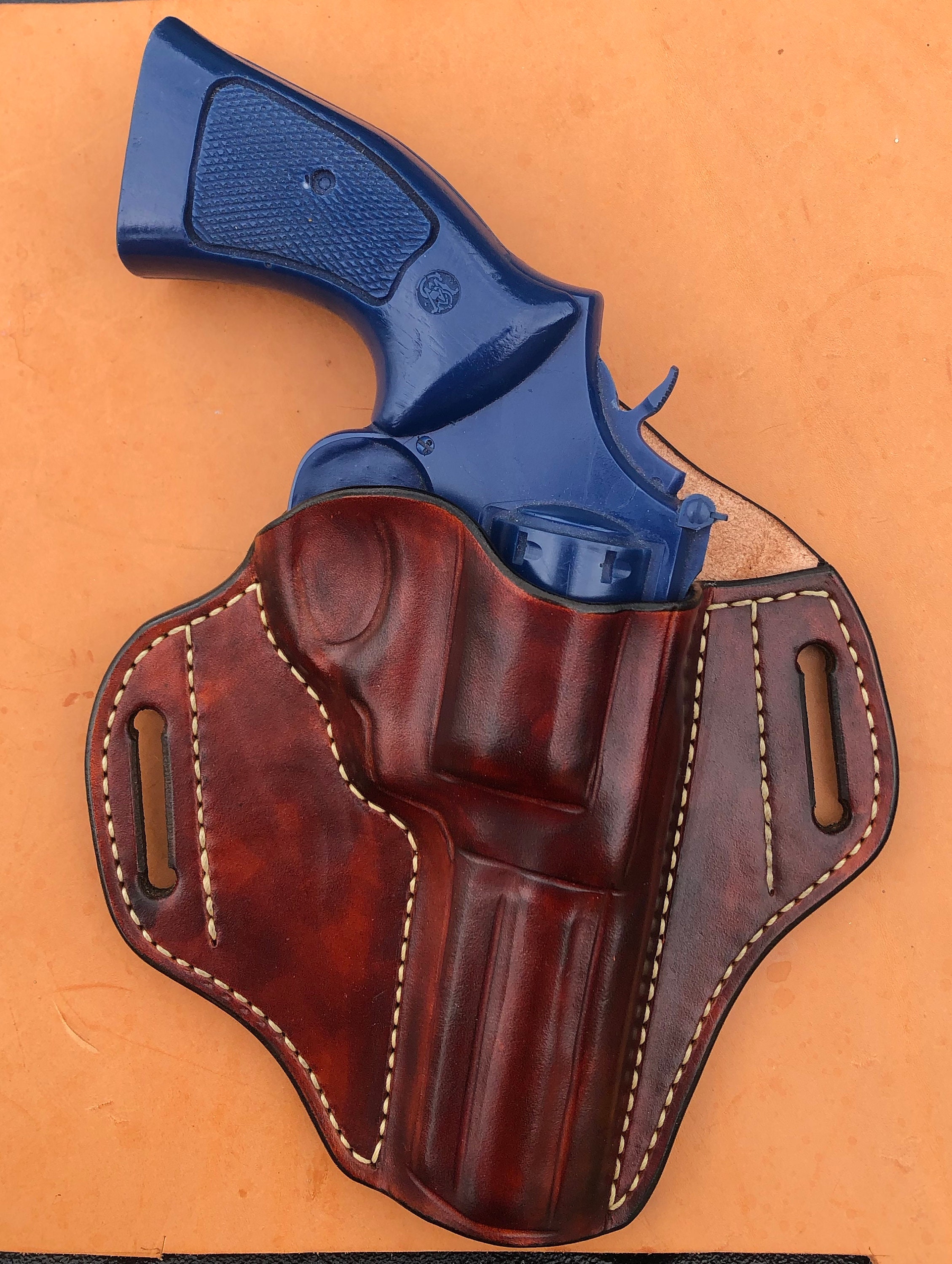 Colt Python 6 barrel OWB Flat Back Pancake Holster Etsy
