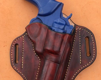 Ruger GP100 OWB Flat Back Pancake Holster