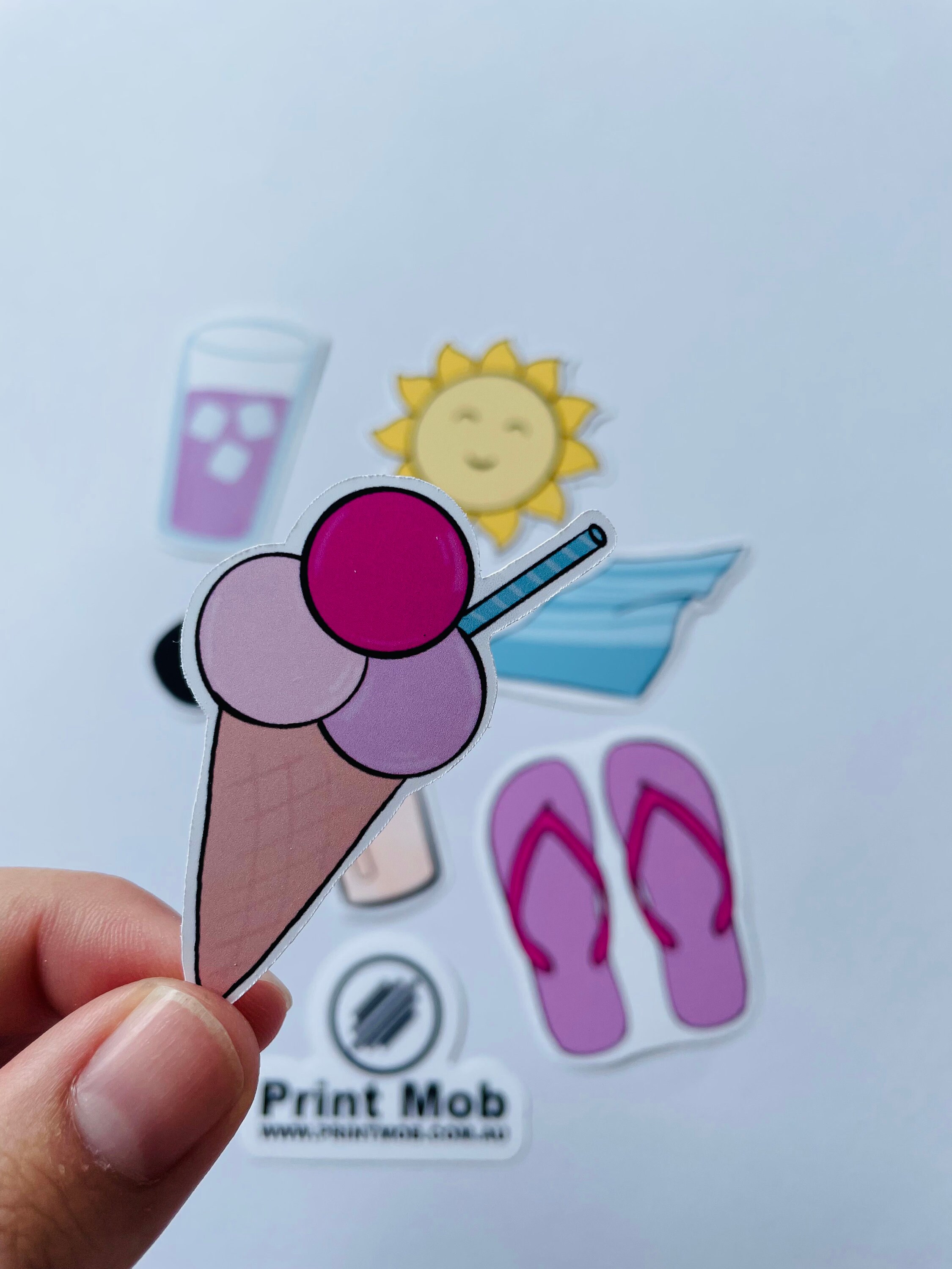 Summer Fun Sticker Pack: Beach Vibes, Sunny Designs (7 Stickers) - Etsy