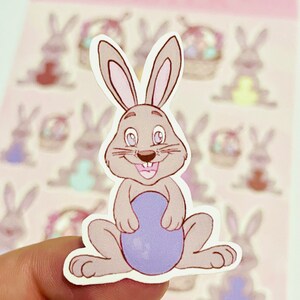 Stickers for Easter Bunny Stickers Easter Basket Stickers Diecut ...