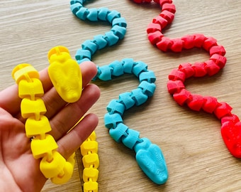 Serpiente articulada – Decoración flexible hecha a mano