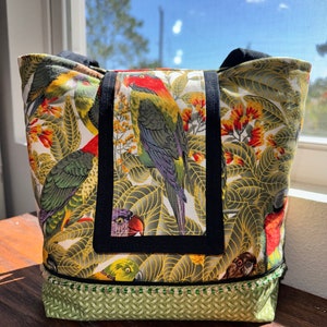 Tropical Parrot Tote Bag