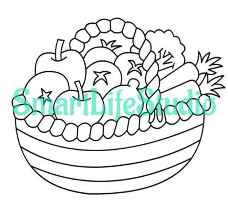 Download Ripe Vegetables-Coloring book for kids-13 coloring page ...