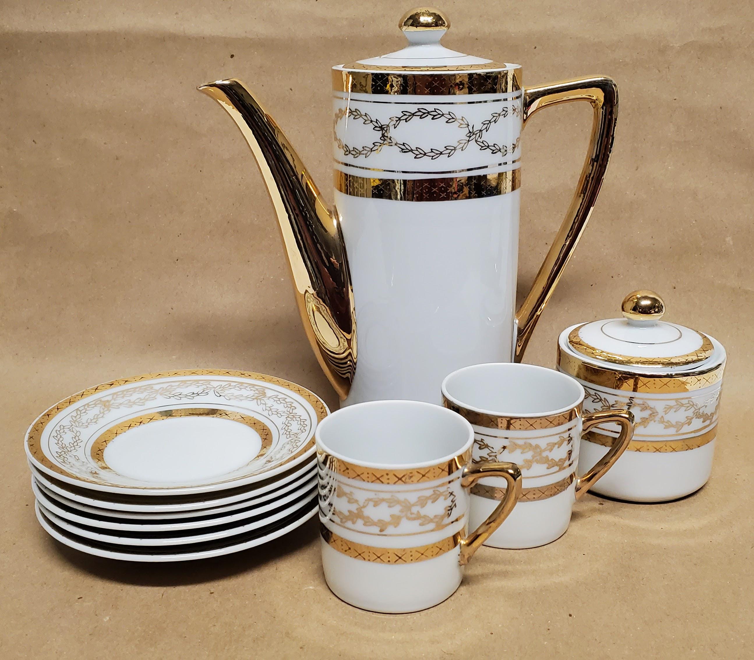 Vintage Royal Crown Bone China Elegante Tea Set - Made in Japan