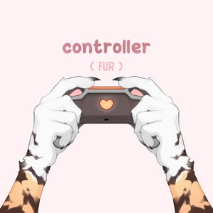 Manos de controlador de Vtuber peludas y manipuladas • Funciona con mouse y teclado, activo de juego animado personalizable, regalo para streamers, hecho en live2d