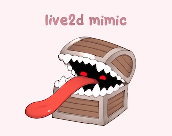 Rigged Live2D Mimic • Animated Treasure Chest for VTube Studio