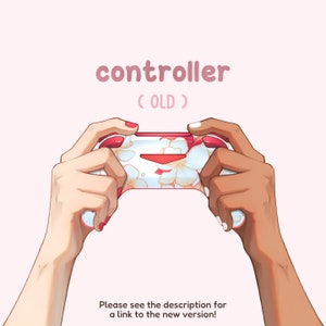 Rigged VTuber Controller Hands: Animated Gaming Asset (Live2D)