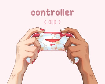 Rigged VTuber Controller Hands: Animated Gaming Asset (Live2D)