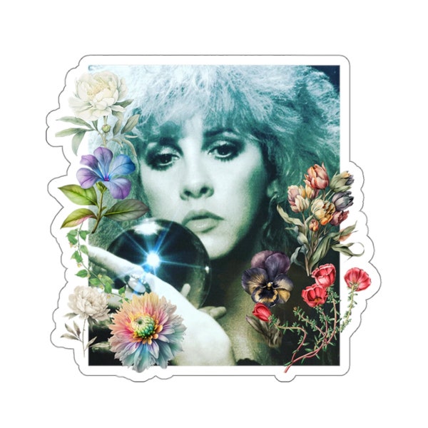 Kiss-Cut Stickers Stevie Nicks Floral