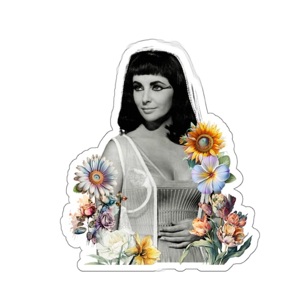 Kiss-Cut Stickers Vintage Cleopatra Elizabeth Taylor 1963
