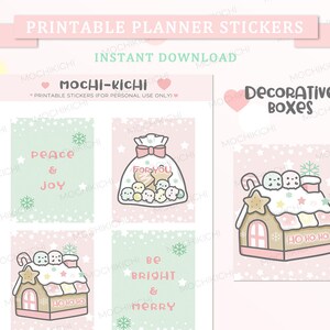 Cute Christmas Printable Planner Sticker/ Christmas Cookies Printable Planner Sticker/ Gingerbread House Printable Planner Sticker/ P0289