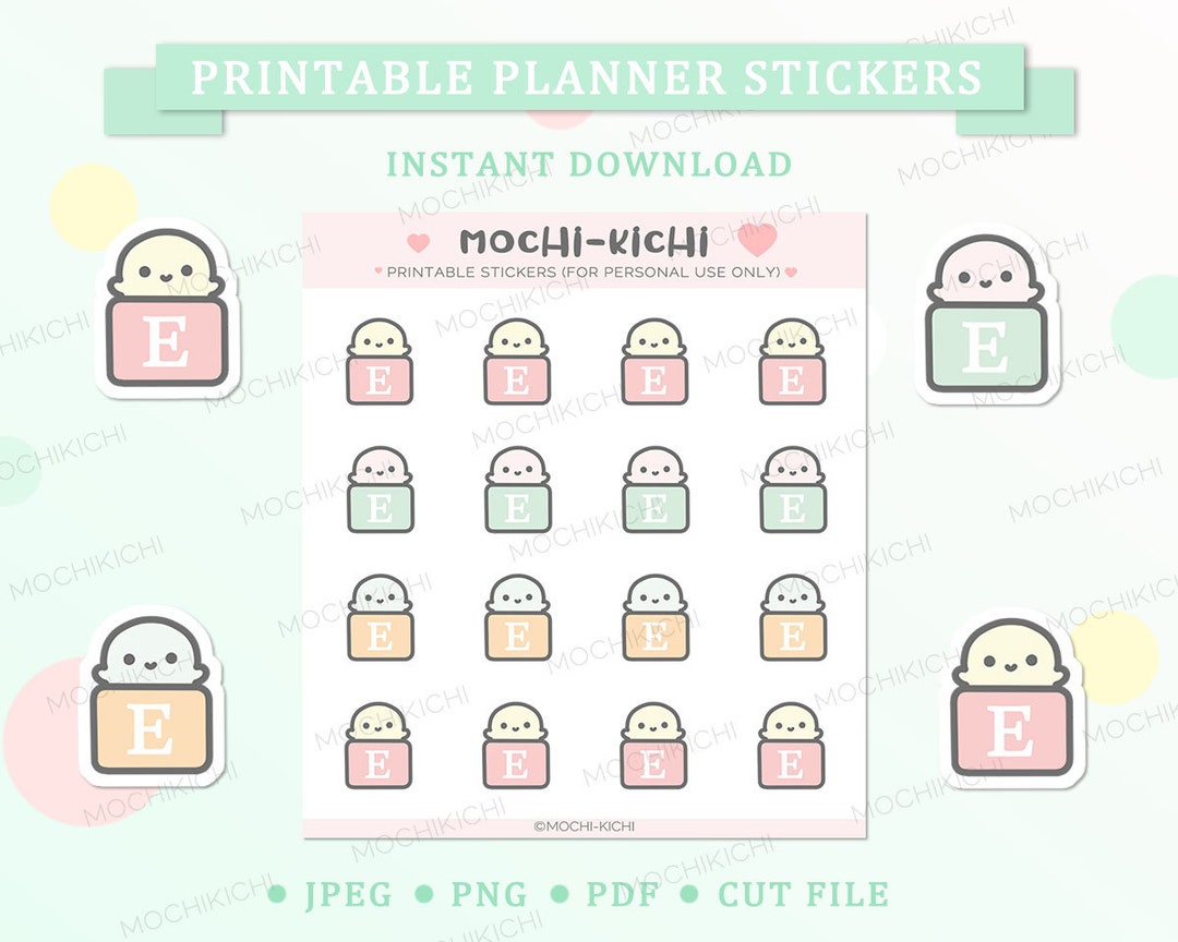 Cute Etsy Printable Planner Sticker/ Etsy Logo Printable Planner ...