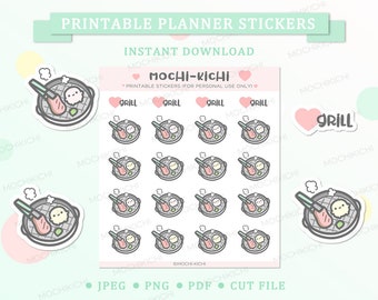 printable korean stickers etsy