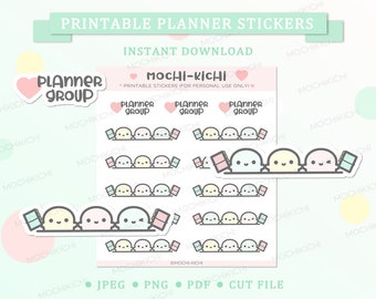 Cute Planner Group Printable Planner Sticker/ Group Planning Printable Planner Sticker/ Planning Time Planner Sticker/ Digital/ P01004
