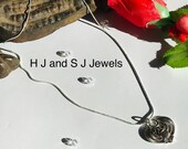 Scarab Necklace, Egyptian Necklace, Sterling Silver Necklace